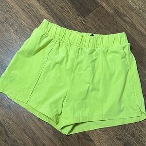 NWT Mono B Lined Active‎ Shorts - bright yellow/lime